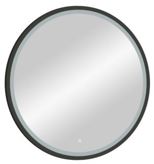 Зеркало с подсветкой Continent Style Black ЗЛП2254 с сенсорным выключателем 80см чёрный